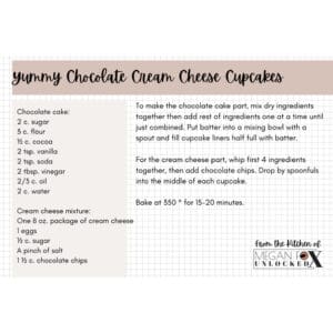 Yummy Chocolate Cream Cheese Cupcakes