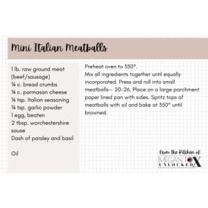 Mini Meatballs