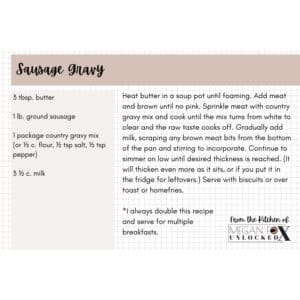 Sausage Gravy